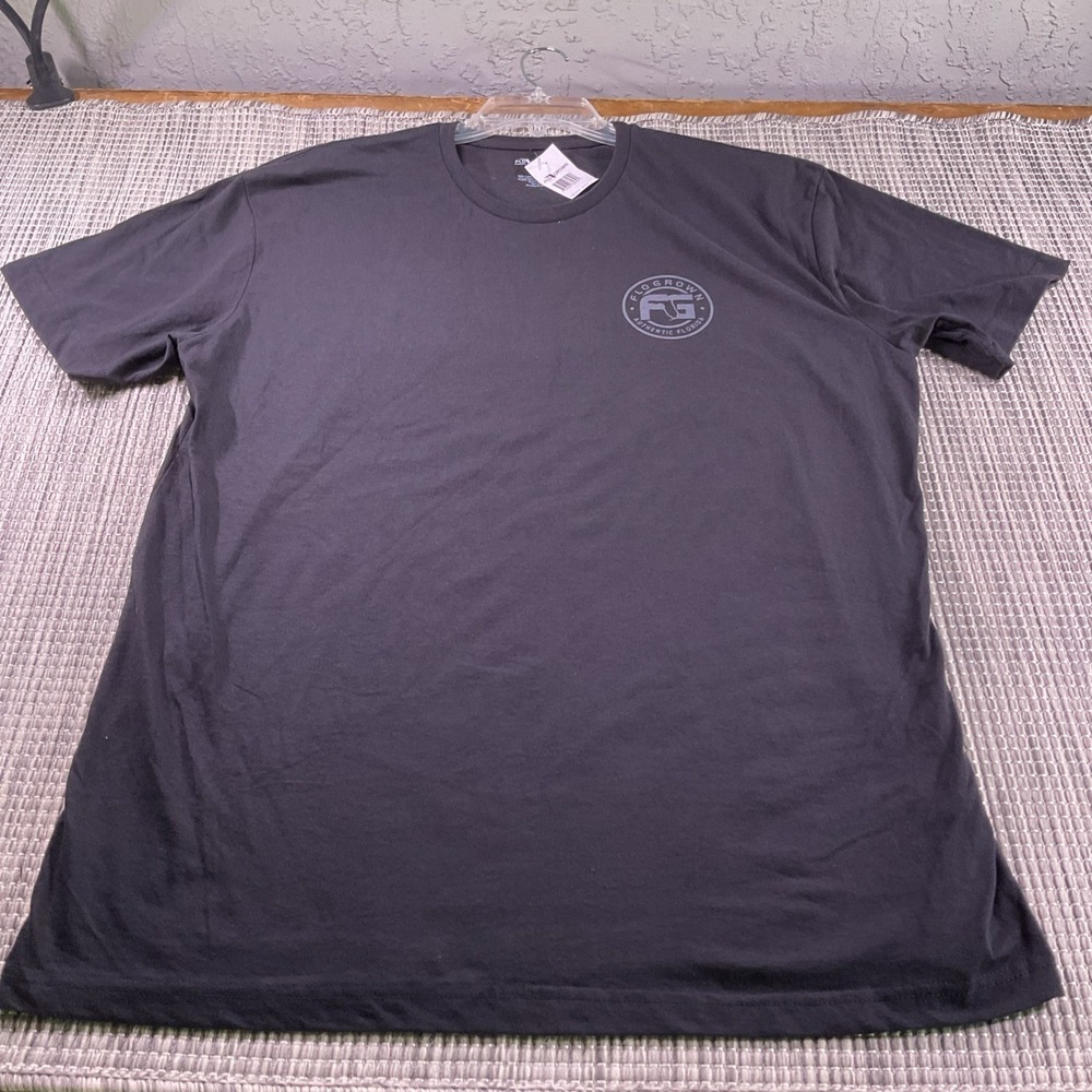FloGrown Mens Black Graphic T-Shirt XL Florida State Seal Flag FGM-1517XL NWT